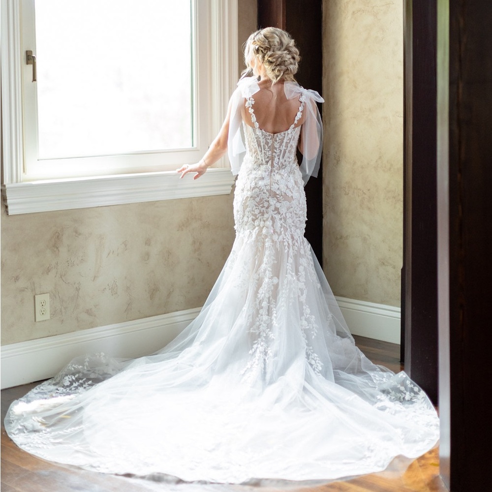 Luxury, designer wedding gown for sale!